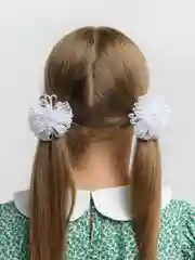 Слоновая кость белые бантики, на резинке, для волос, школьные