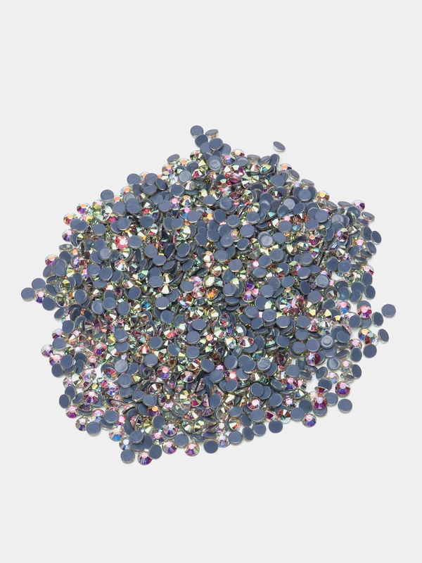 Термостразы Crystal AB ss12-ss40, стекло, горячая фиксация