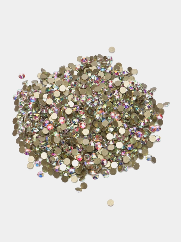 Стразы Crystal AB ss12-ss40 стекло, имитация Сваровски, стразы холодной фиксации