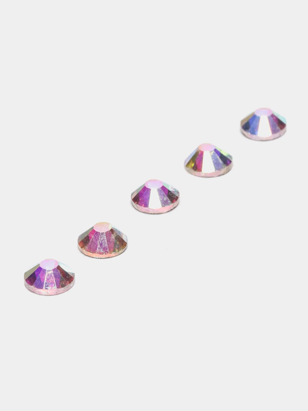 Стразы Crystal AB ss12-ss40 стекло, имитация Сваровски, стразы холодной фиксации