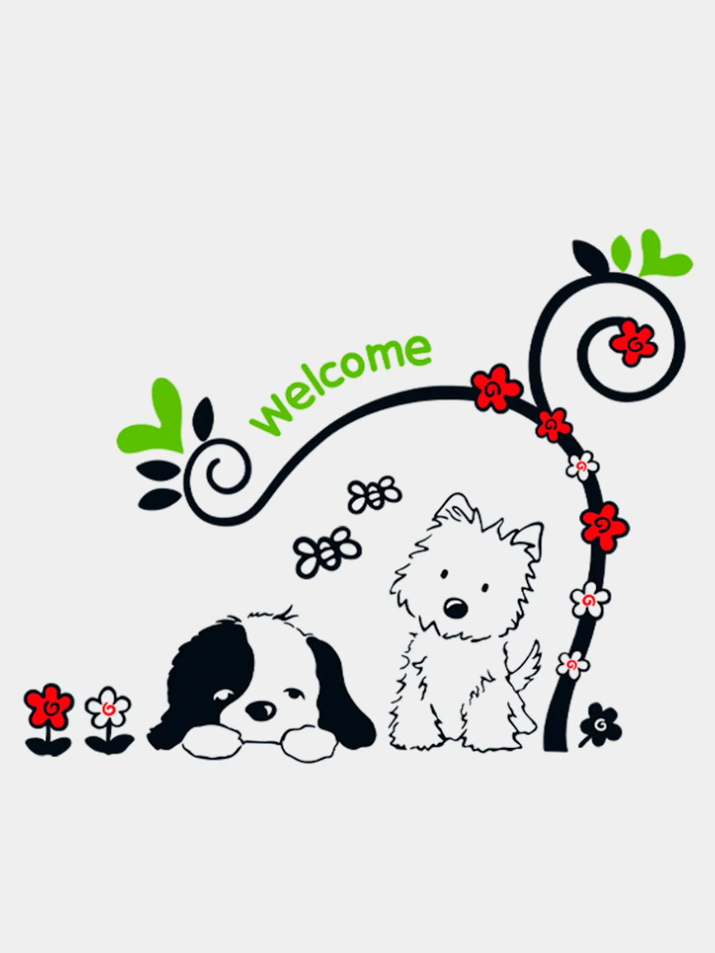 Интерьерные наклейки "Welcome", самоклеящиеся