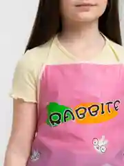 Розовый фартук кухонный водоотталкивающий, из пвх