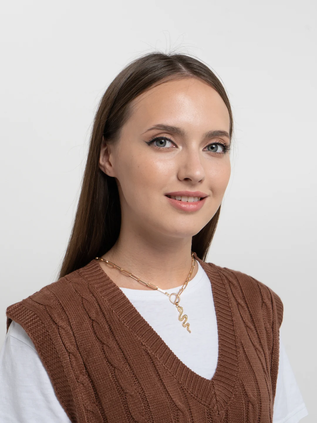 Цепочка "Змея", с массивными звеньями