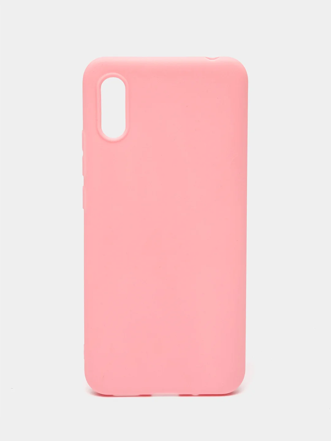 Розовый силиконовый чехол для Xiaomi Redmi 9A (Сяоми Редми 9А), прозрачный