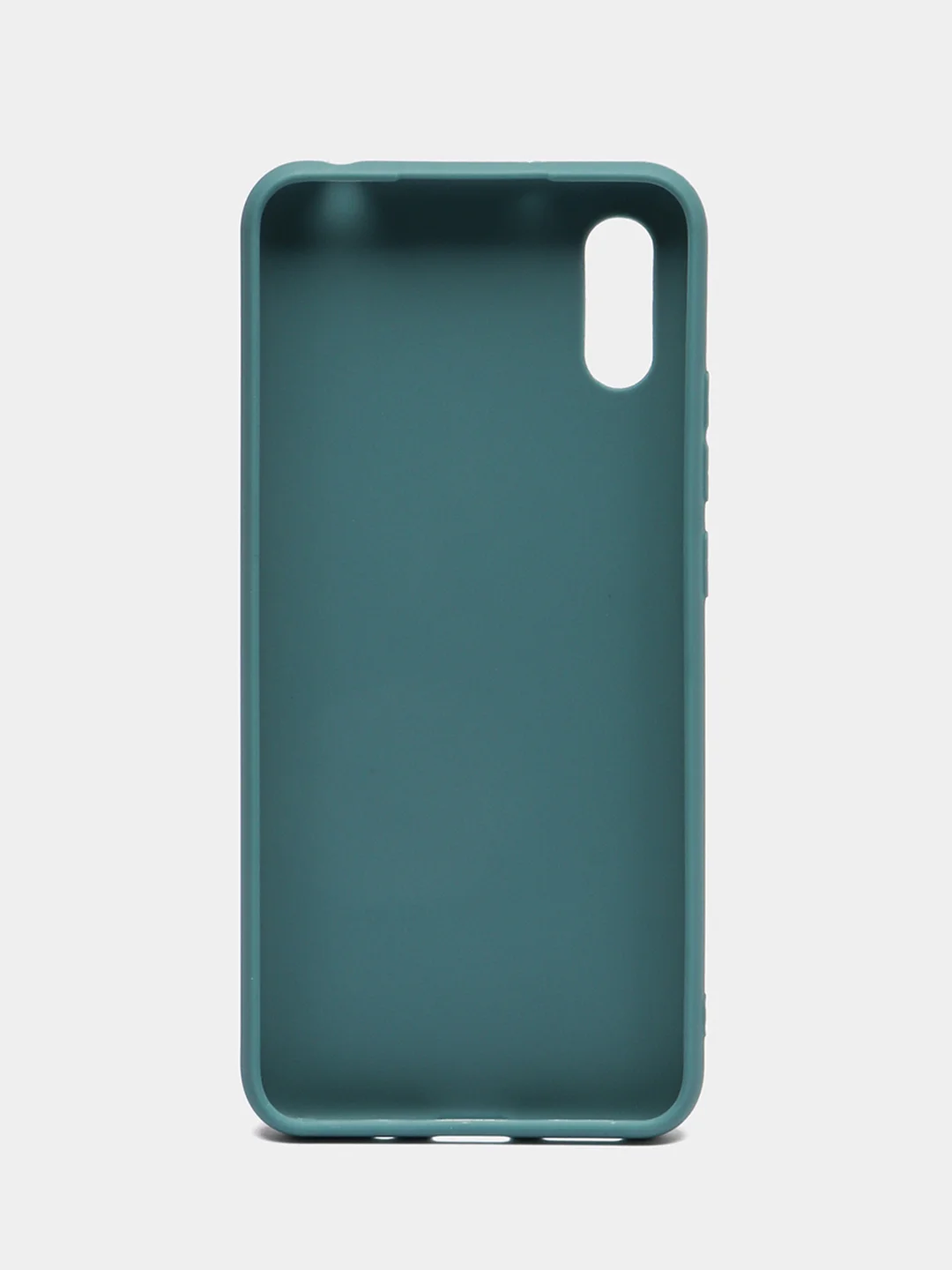 Зеленый силиконовый чехол для Xiaomi Redmi 9A (Сяоми Редми 9А), прозрачный