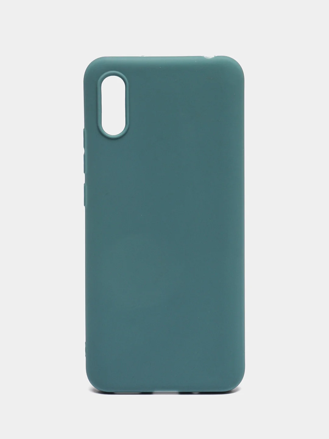 Зеленый силиконовый чехол для Xiaomi Redmi 9A (Сяоми Редми 9А), прозрачный