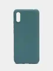 Зеленый силиконовый чехол для Xiaomi Redmi 9A (Сяоми Редми 9А), прозрачный