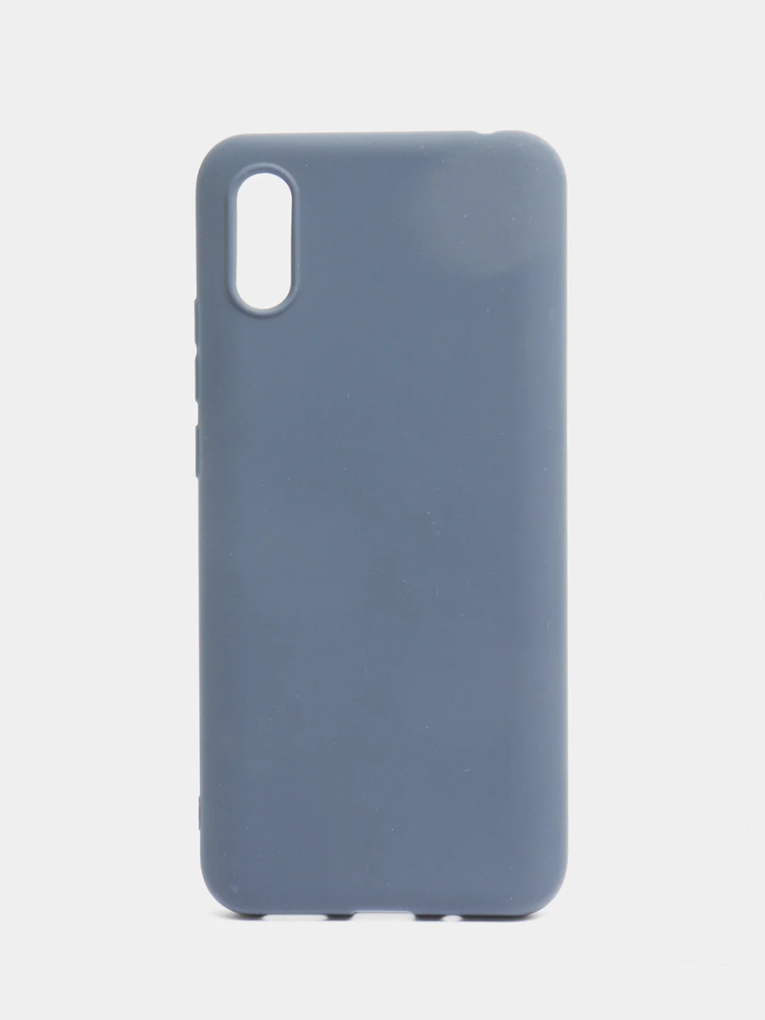 Синий силиконовый чехол для Xiaomi Redmi 9A (Сяоми Редми 9А), прозрачный