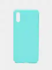 Бирюзовый силиконовый чехол для Xiaomi Redmi 9A (Сяоми Редми 9А), прозрачный