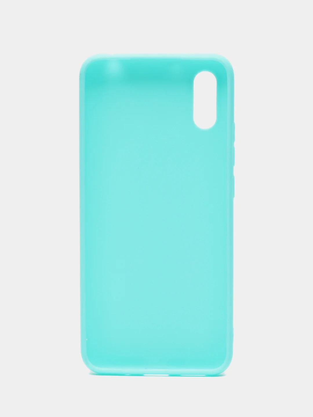 Бирюзовый силиконовый чехол для Xiaomi Redmi 9A (Сяоми Редми 9А), прозрачный