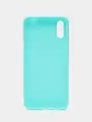 Бирюзовый силиконовый чехол для Xiaomi Redmi 9A (Сяоми Редми 9А), прозрачный