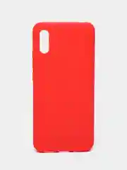 Красный силиконовый чехол для Xiaomi Redmi 9A (Сяоми Редми 9А), прозрачный