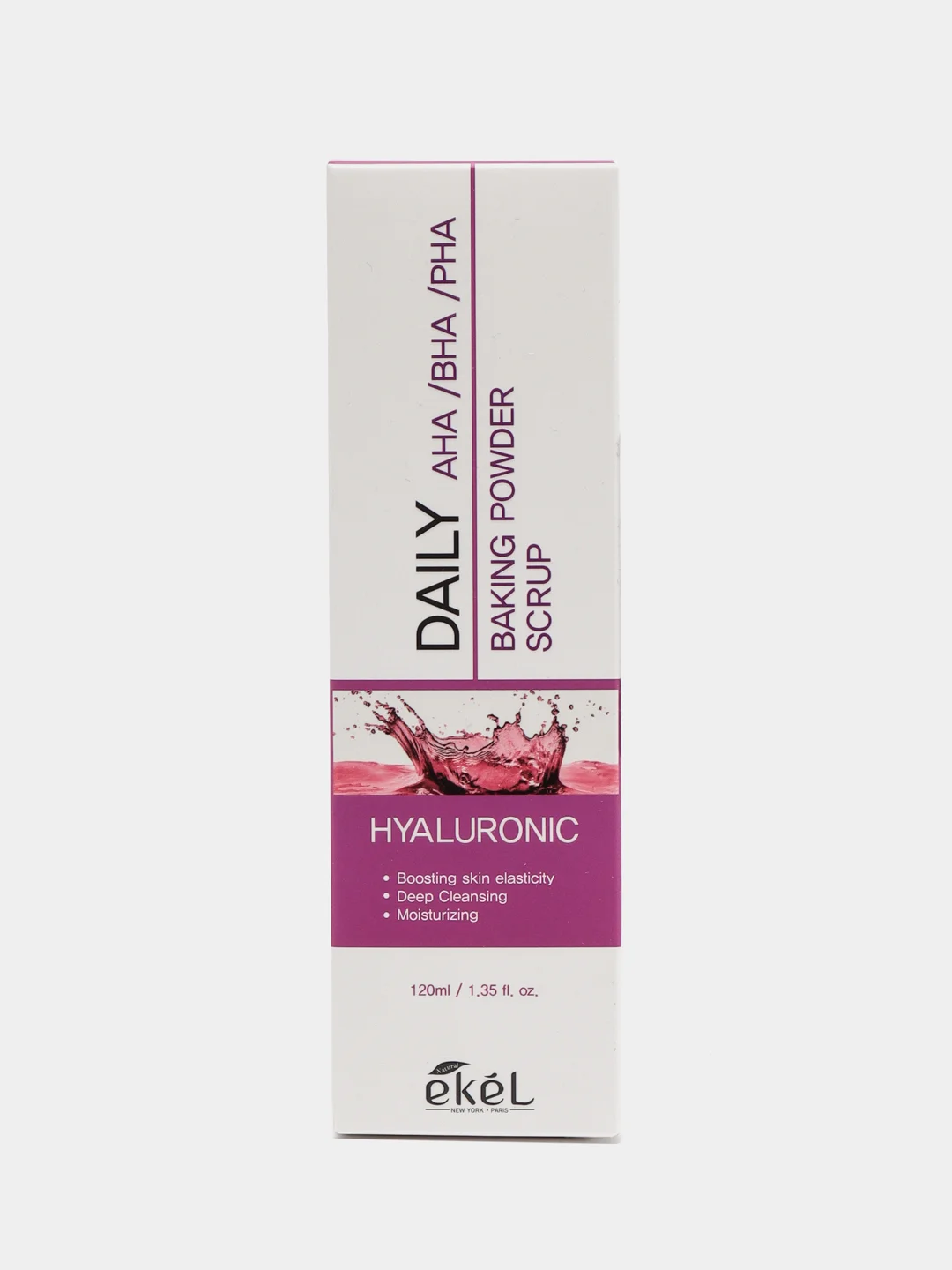 Фуксия детокс-скраб для лица Ekel Baking Powder Scrub, глубокое очищение