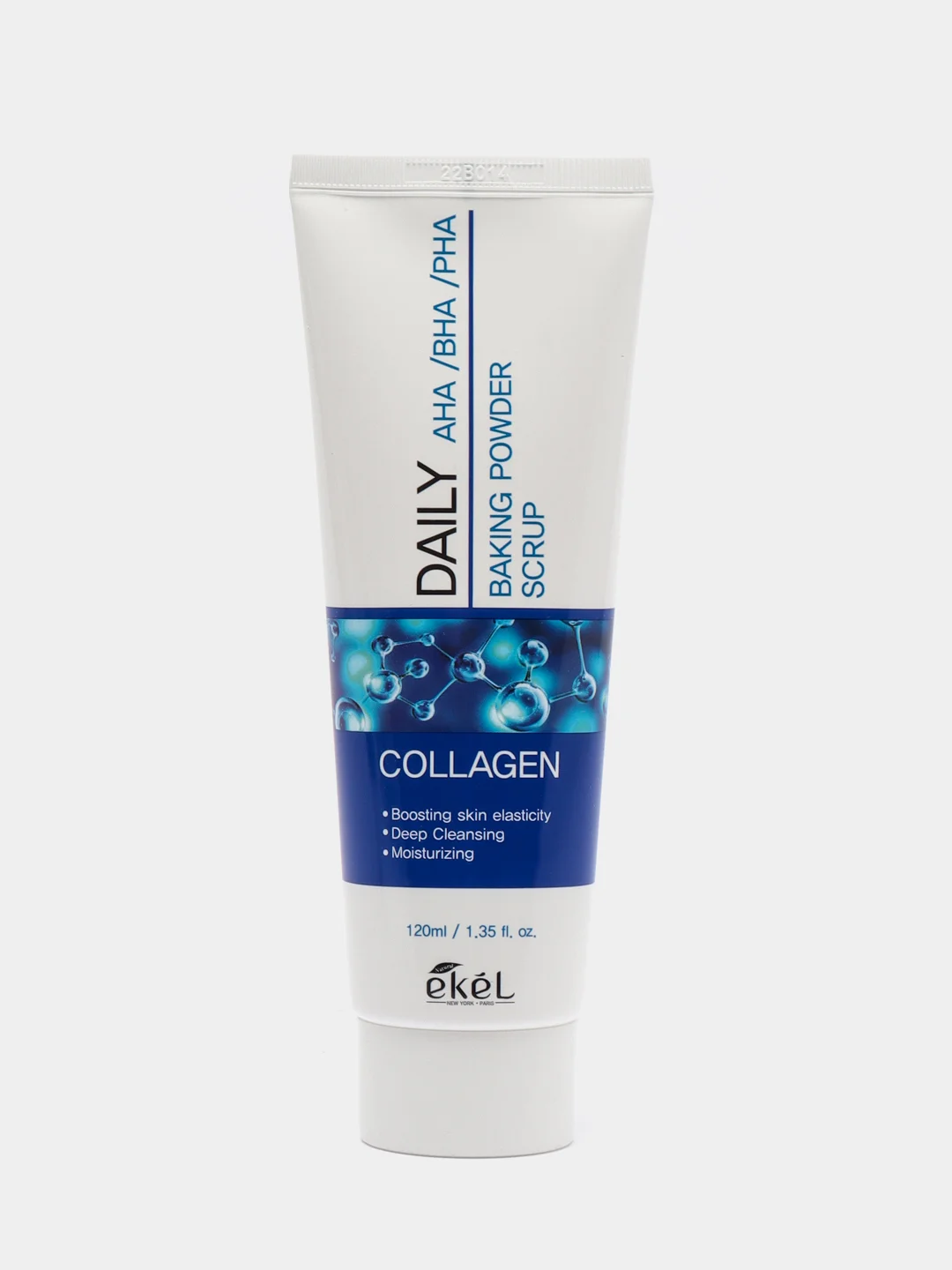 Синий детокс-скраб для лица Ekel Baking Powder Scrub, глубокое очищение