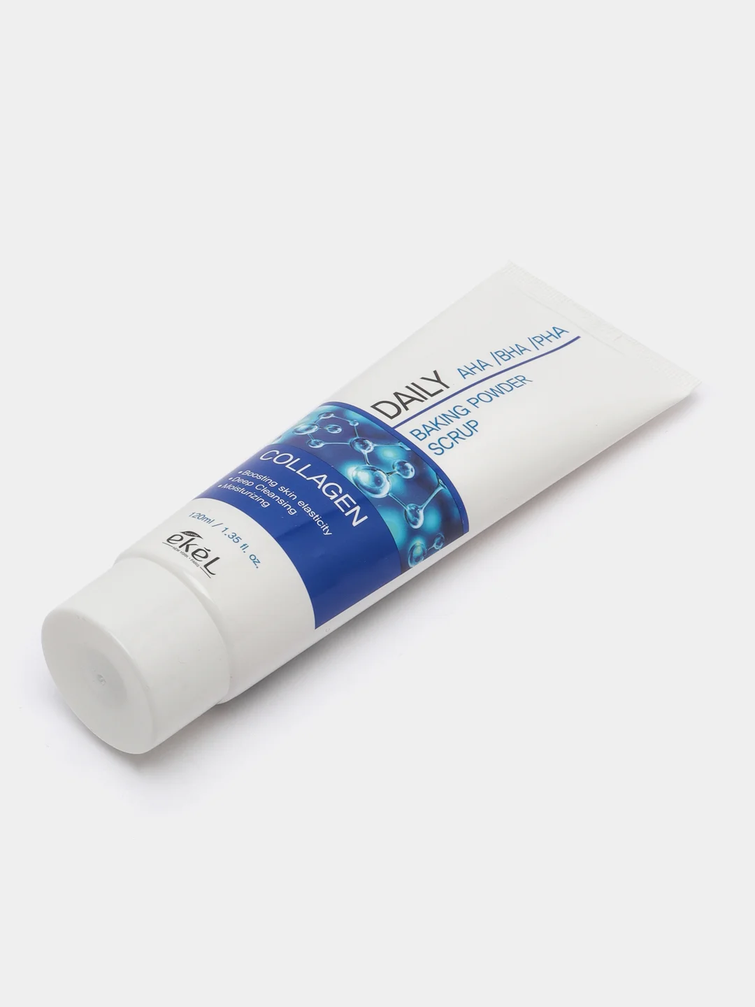 Синий детокс-скраб для лица Ekel Baking Powder Scrub, глубокое очищение