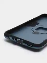 Синий меланж чехол противоударный на Honor X8, с кольцом-держателем