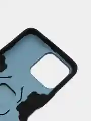 Синий меланж чехол противоударный на Honor X8, с кольцом-держателем