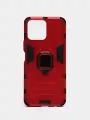 Красный чехол противоударный на Honor X8, с кольцом-держателем