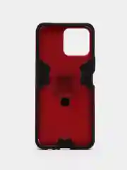 Красный чехол противоударный на Honor X8, с кольцом-держателем