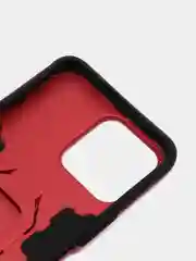 Красный чехол противоударный на Honor X8, с кольцом-держателем
