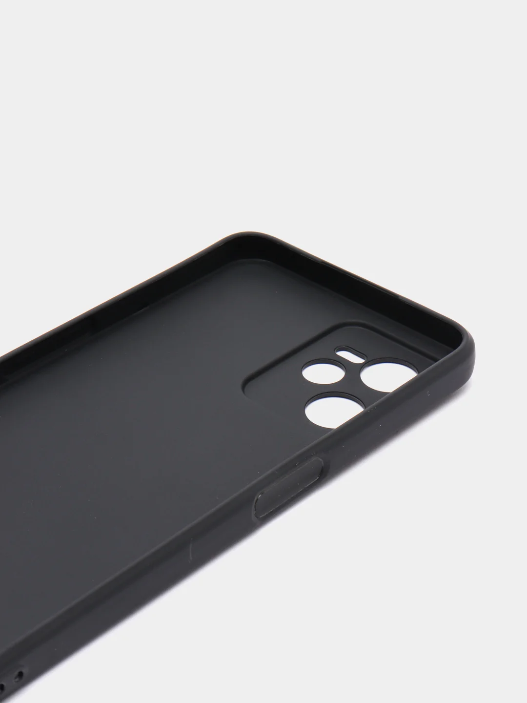 Черный чехол для Realme C35 (Реалми С35), силиконовый, матовый