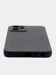 Черный чехол для Realme C35 (Реалми С35), силиконовый, матовый