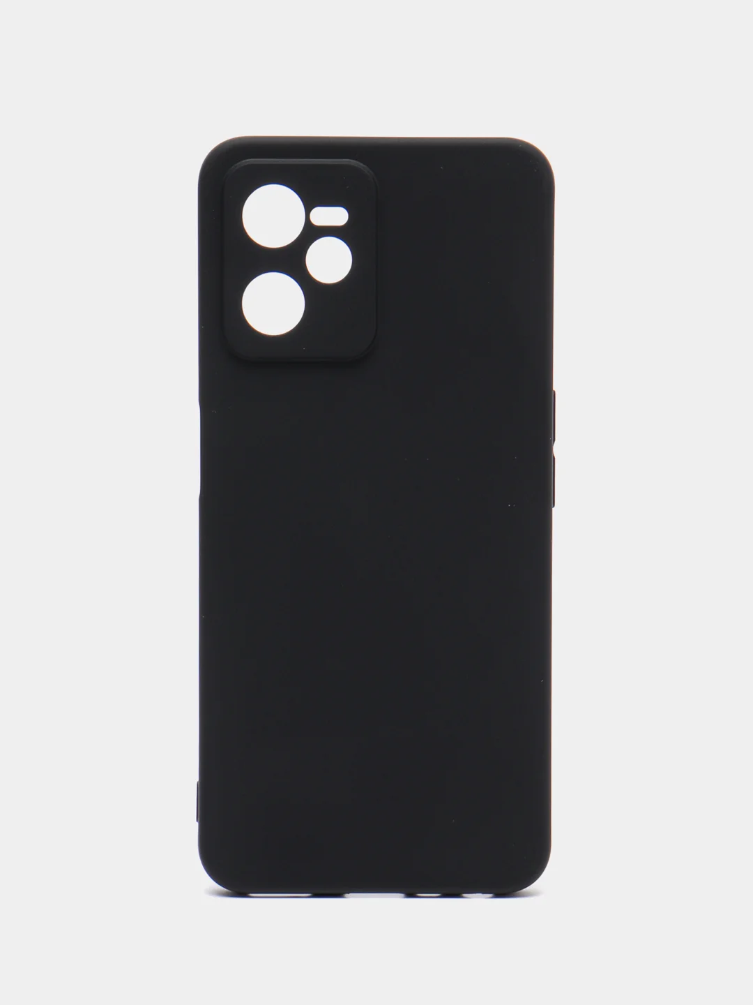 Черный чехол для Realme C35 (Реалми С35), силиконовый, матовый