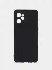Черный чехол для Realme C35 (Реалми С35), силиконовый, матовый
