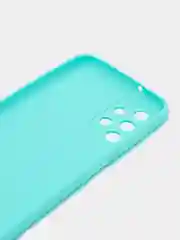 Бирюзовый чехол Samsung Galaxy A13 4G силиконовый, матовый