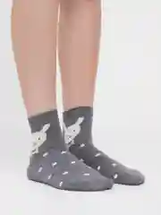 Серый носки женские