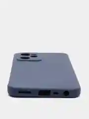 Темно-синий чехол для Realme C35 (Реалми С35), силиконовый, матовый