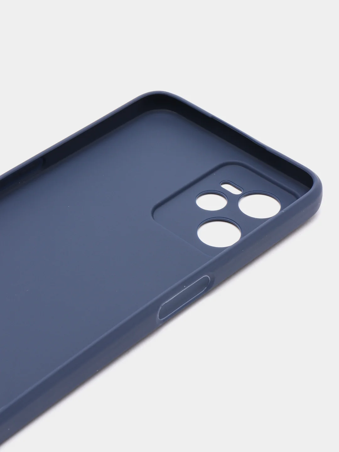 Темно-синий чехол для Realme C35 (Реалми С35), силиконовый, матовый