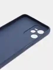 Темно-синий чехол для Realme C35 (Реалми С35), силиконовый, матовый