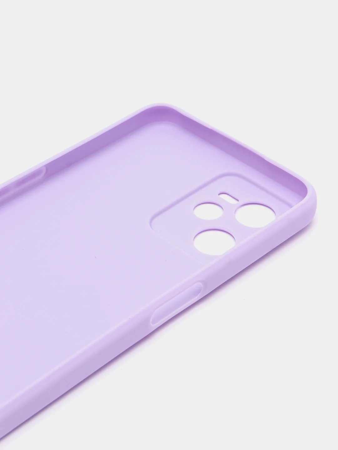 Сиреневый чехол для Realme C35 (Реалми С35), силиконовый, матовый