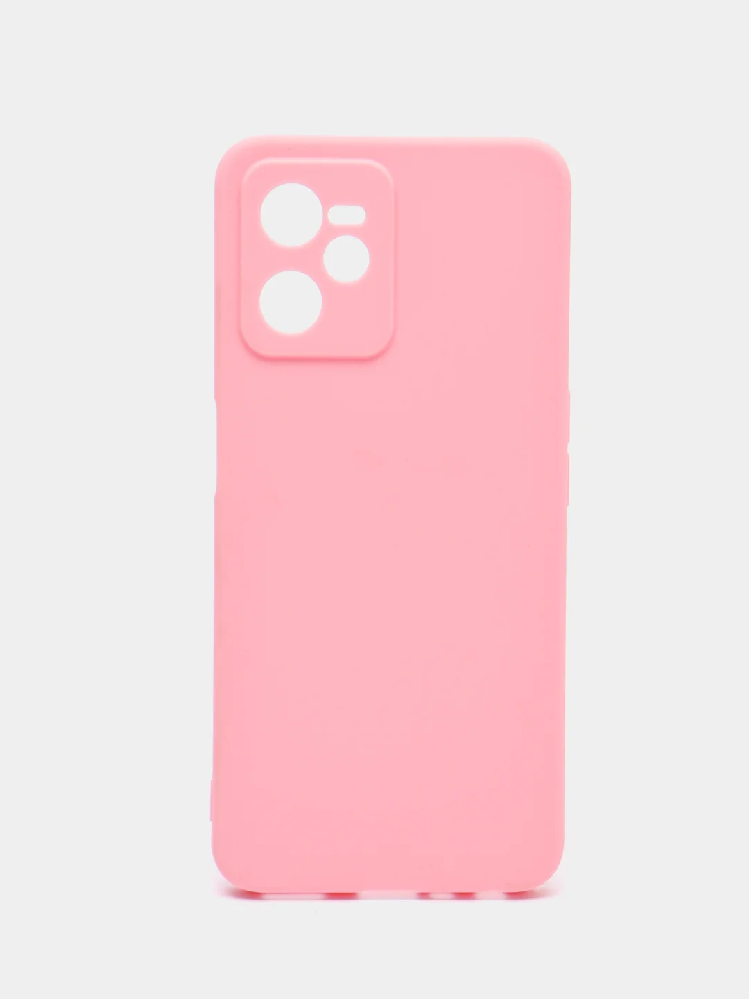 Розовый чехол для Realme C35 (Реалми С35), силиконовый, матовый