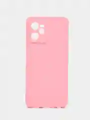 Розовый чехол для Realme C35 (Реалми С35), силиконовый, матовый