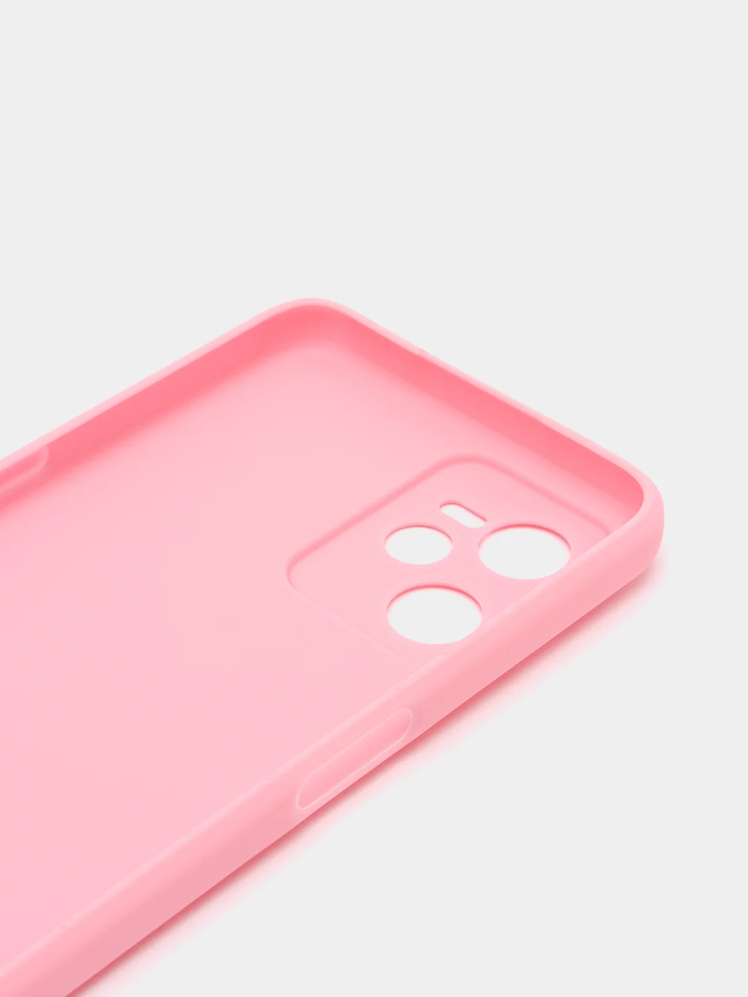 Розовый чехол для Realme C35 (Реалми С35), силиконовый, матовый