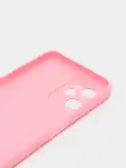 Розовый чехол для Realme C35 (Реалми С35), силиконовый, матовый