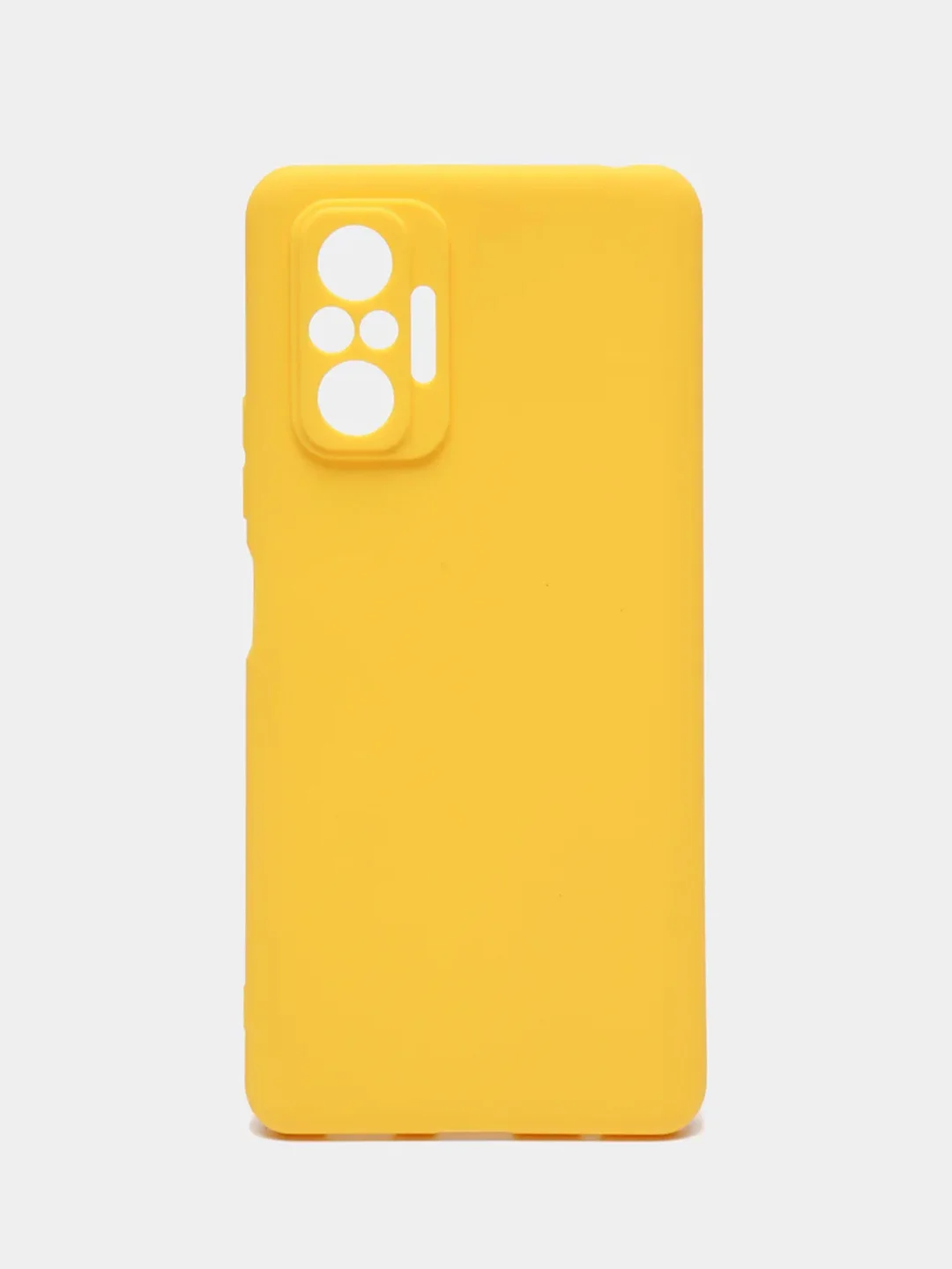 Желтый чехол Xiaomi Redmi Note 10 Pro / Note 10 Pro Max силиконовый