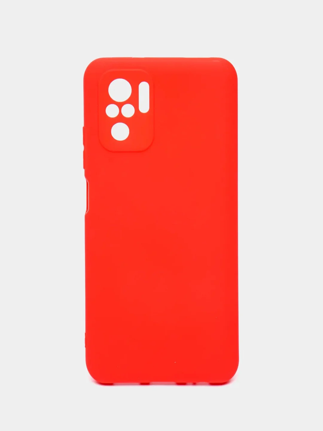 Красный чехол Xiaomi Redmi Note 10 / Note 10s, силиконовый