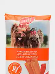 Жевательный снек Biff Dent, 5 штук, со вкусом сыра, для собак мелких пород, 40 г
