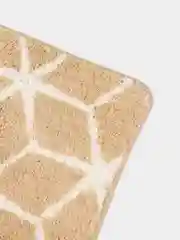 Бежевый коврик для ванной, 50 x 80 см, микрофибра