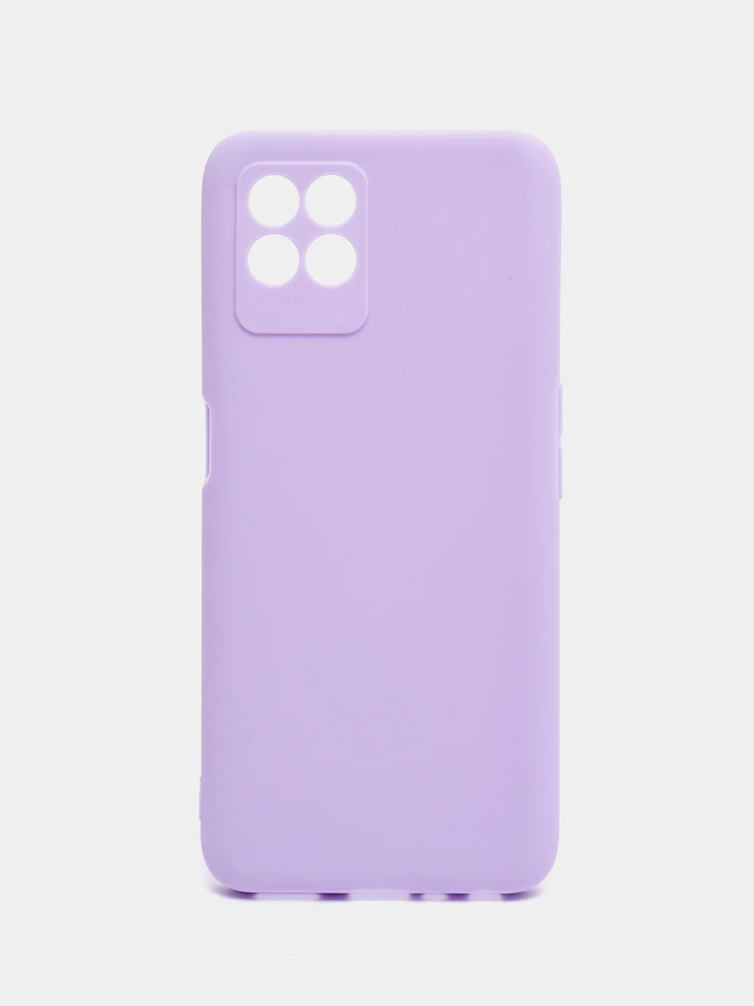 Сиреневый чехол для Realme 8i, Narzo 50 (Реалми 8I, Нарзо 50) силиконовый, матовый