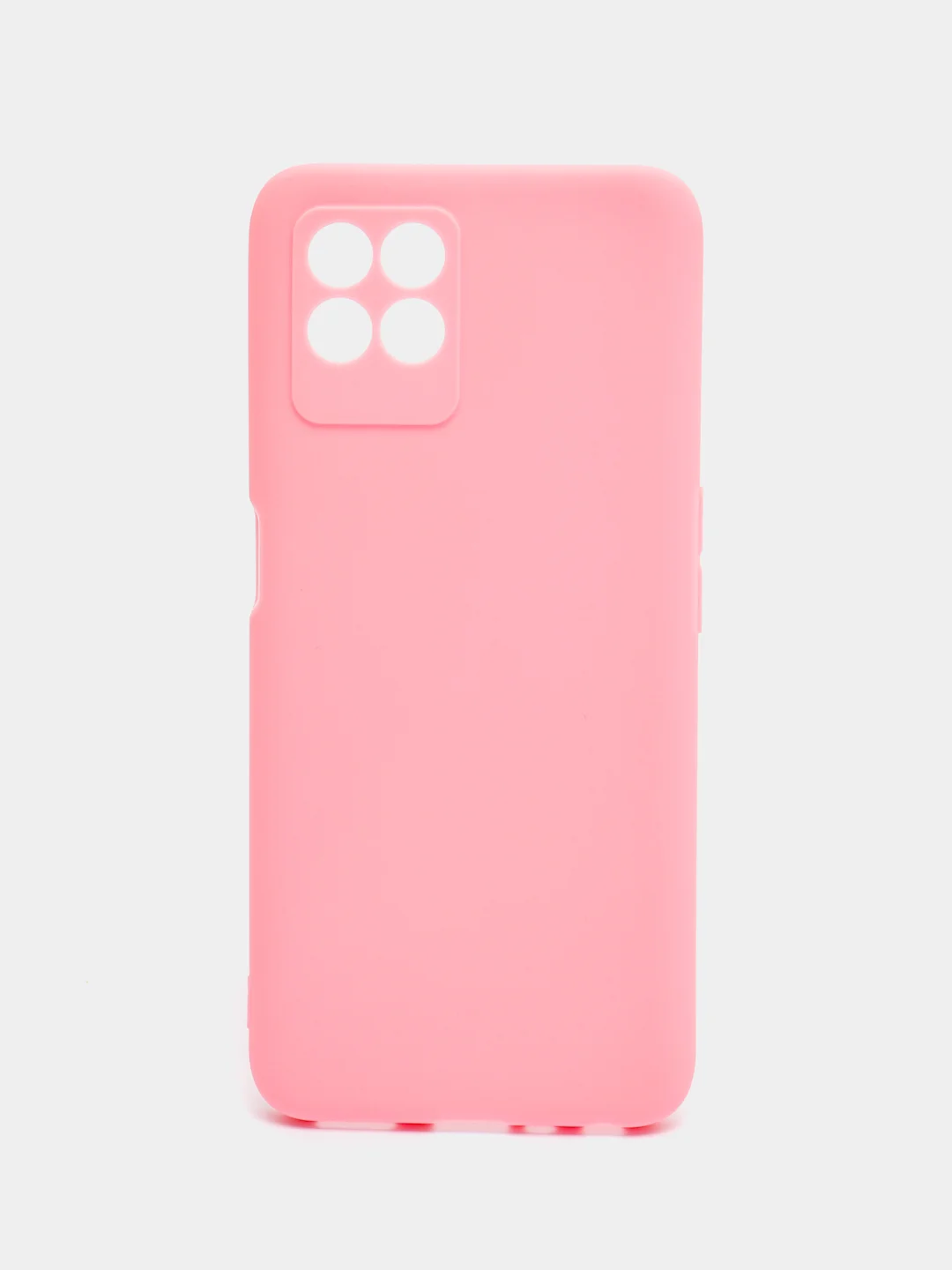 Розовый чехол для Realme 8i, Narzo 50 (Реалми 8I, Нарзо 50) силиконовый, матовый
