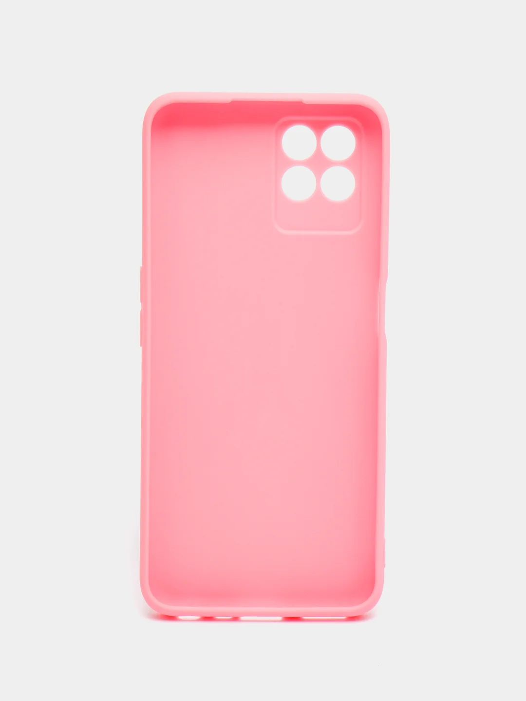 Розовый чехол для Realme 8i, Narzo 50 (Реалми 8I, Нарзо 50) силиконовый, матовый