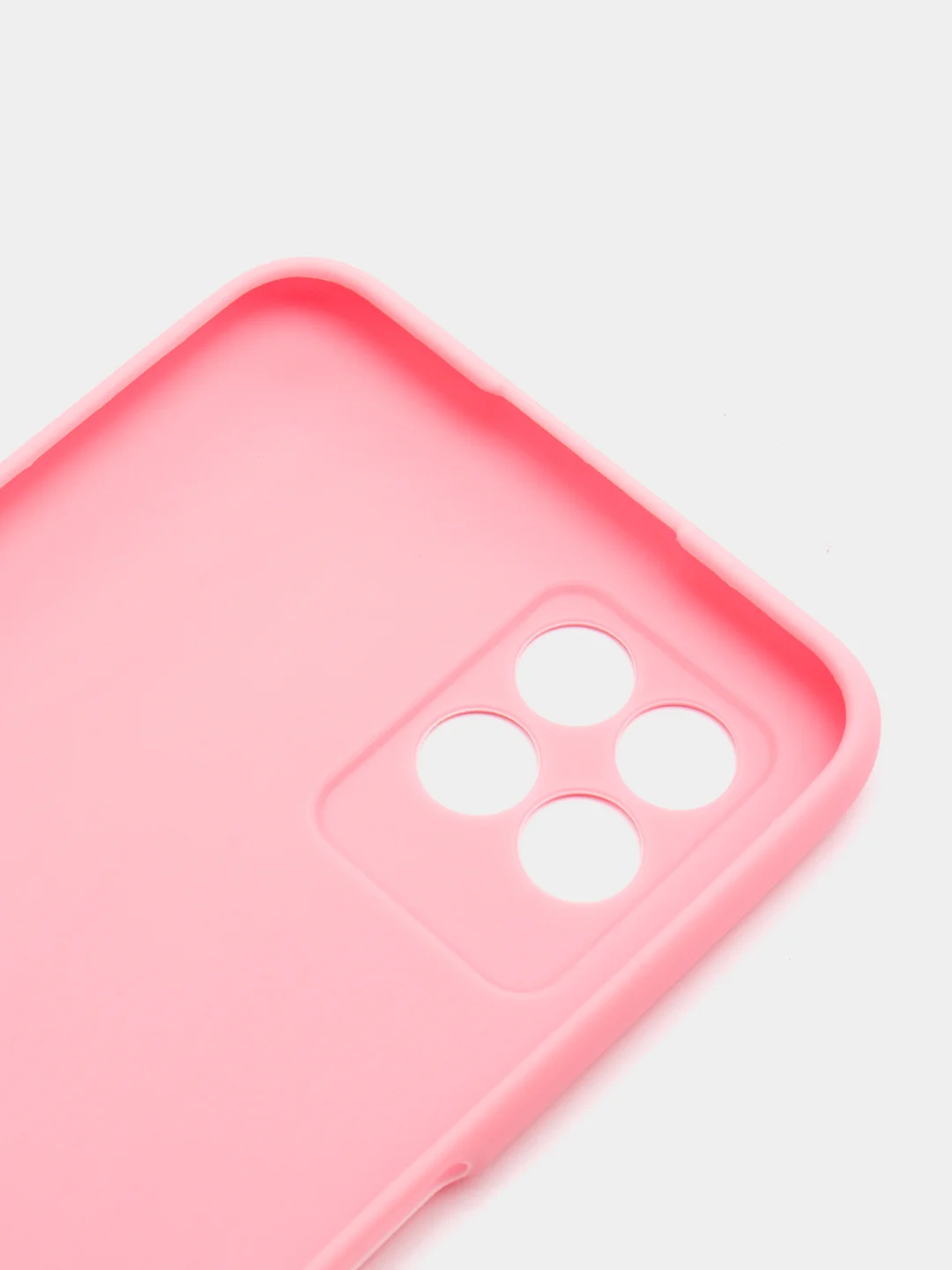 Розовый чехол для Realme 8i, Narzo 50 (Реалми 8I, Нарзо 50) силиконовый, матовый