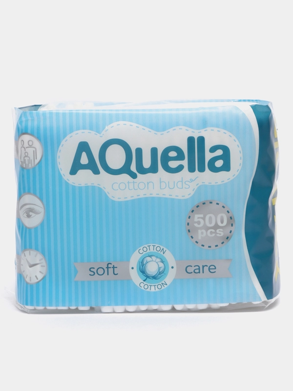 Ватные палочки Aquella, 500 штук