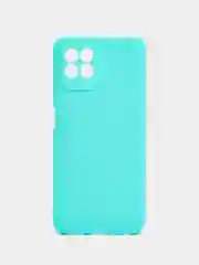 Бирюзовый чехол для Realme 8i, Narzo 50 (Реалми 8I, Нарзо 50) силиконовый, матовый