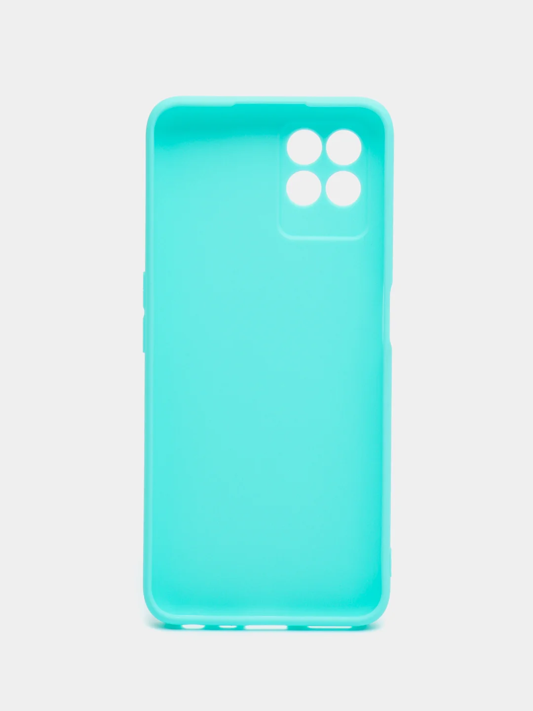 Бирюзовый чехол для Realme 8i, Narzo 50 (Реалми 8I, Нарзо 50) силиконовый, матовый
