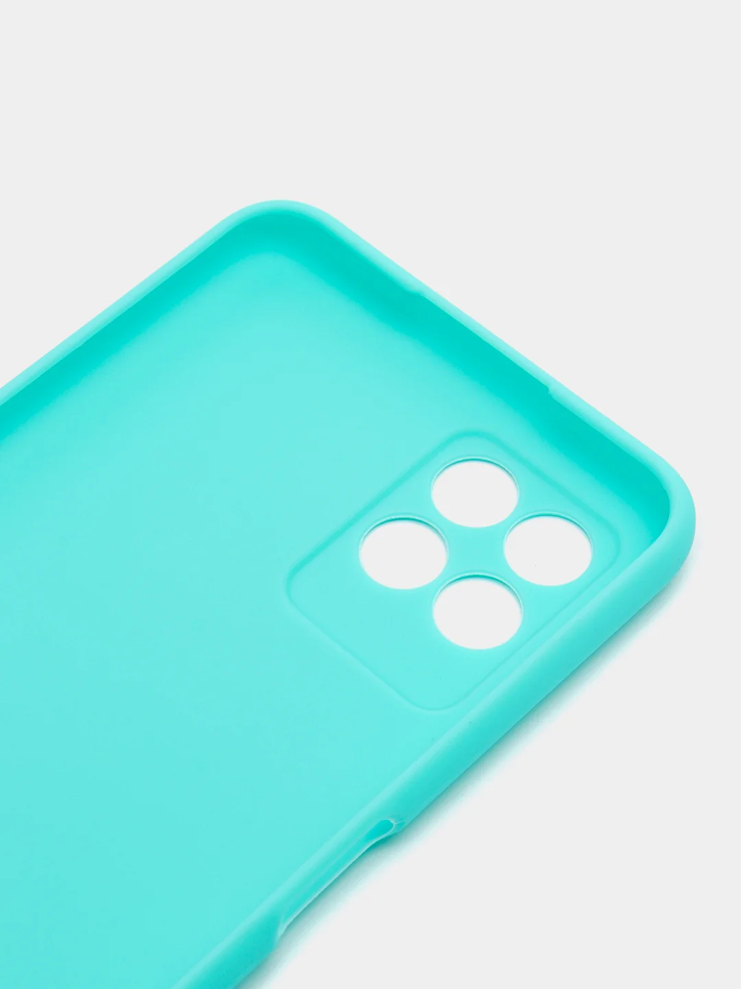 Бирюзовый чехол для Realme 8i, Narzo 50 (Реалми 8I, Нарзо 50) силиконовый, матовый